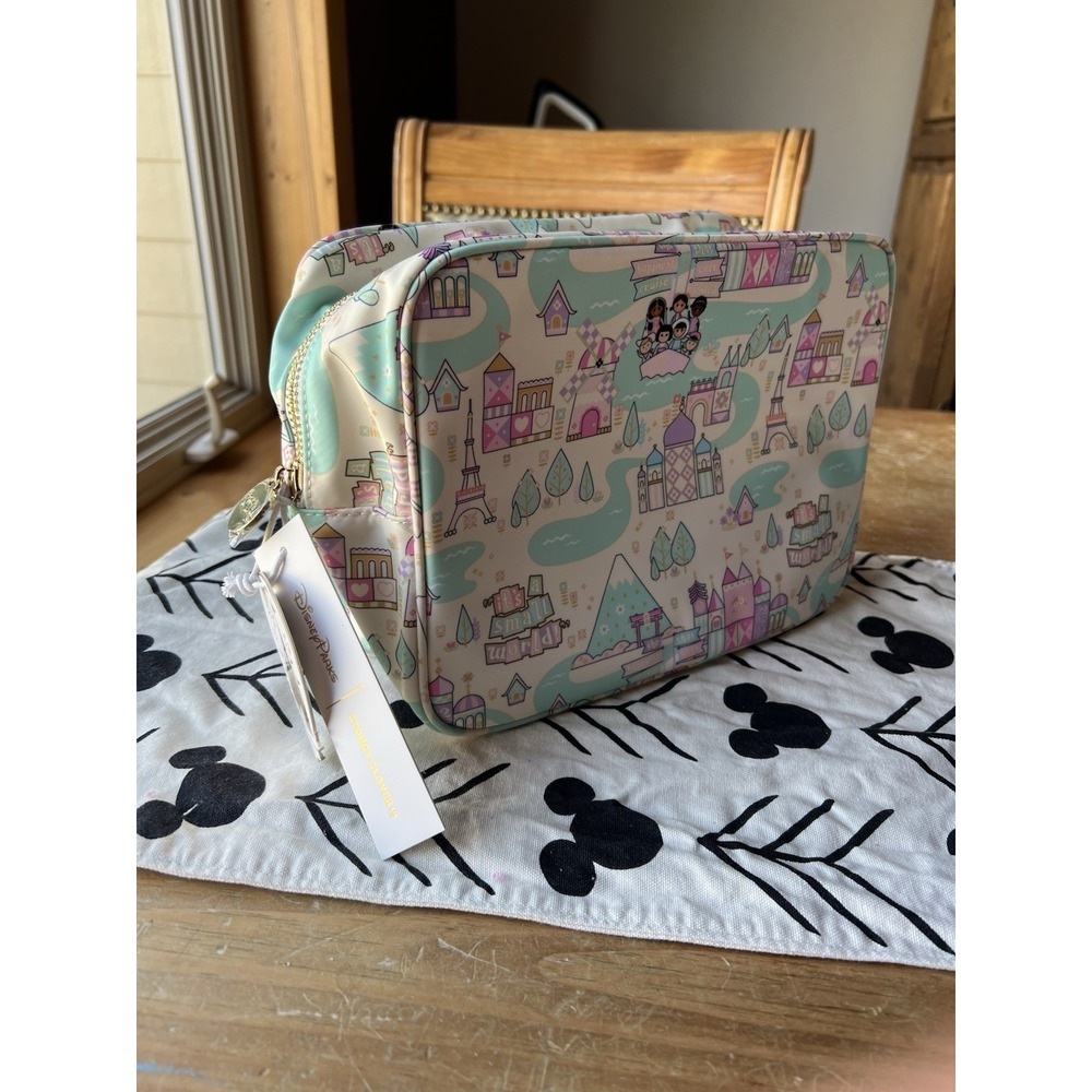 Disney Parks 2025 Stoney Clover Lane It's A Small World Large Pouch "NWT"